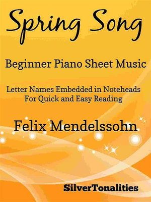 cover image of Spring Song Beginner Piano Sheet Music